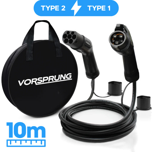 EV Charging Cable | Type 2 to Type 1 | 10-Metre