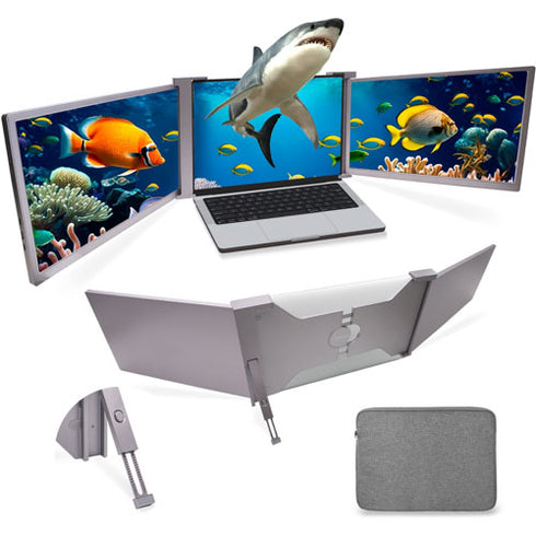Triple Portable Monitor for Laptop | 15" | 1080P HD | Compatible with 15''-17'' Laptops